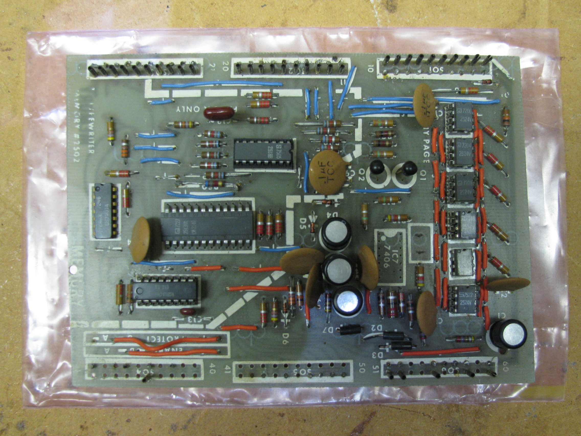 TV Typewriter Memory Board Before Restoration