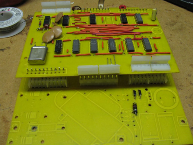 TV Typewriter Timing Board During Restoration