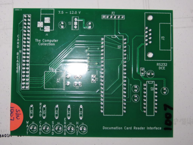 Documation Card Reader Interface PCB