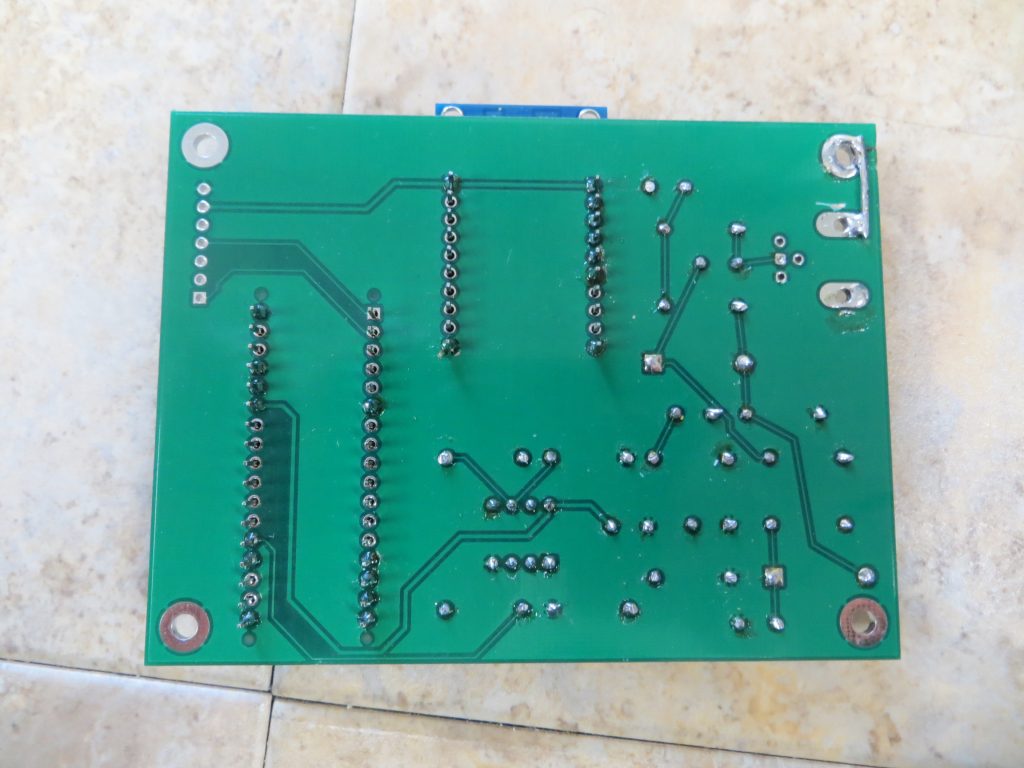 Circuit board for K6BEZ Antenna Analyzer Bottom View