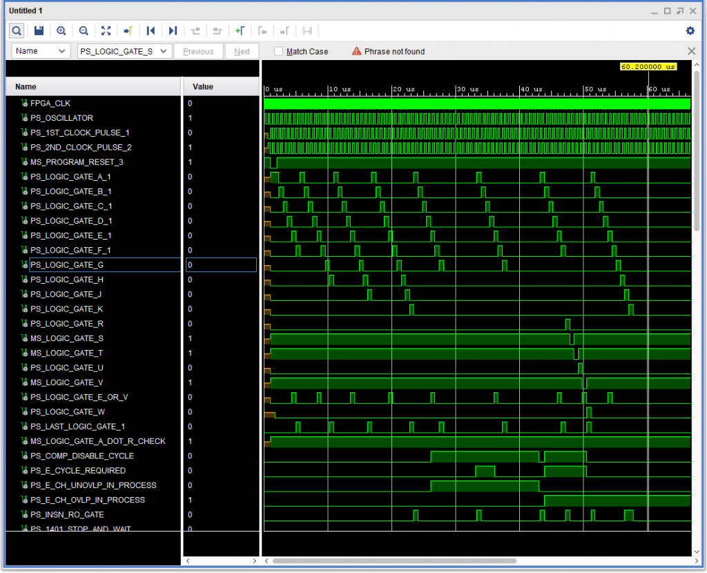 IBM 1410 Logic Gate Ring Simulation