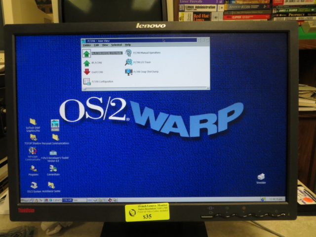 AMD 1.33 Ghz Athlon PC OS/2 Warp 4.52 Showing P/390 Folder