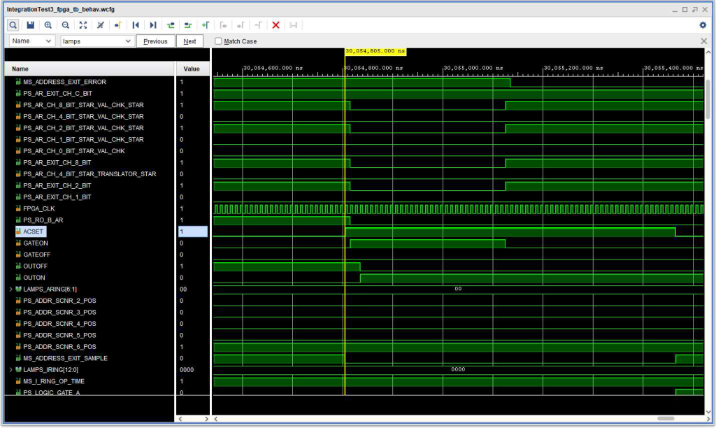 Timing diagram for 1401 mode Store B Register instruction showing the delay in setting the Address Exit Check with respect to the readout of the B Address Register.