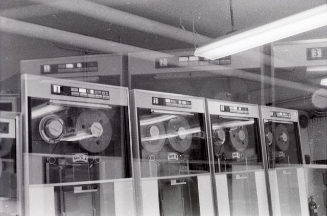 729TapeDrives-0001_1031743414 Double Expore of IBM 729 Tape Drives at UW B5 Commerce